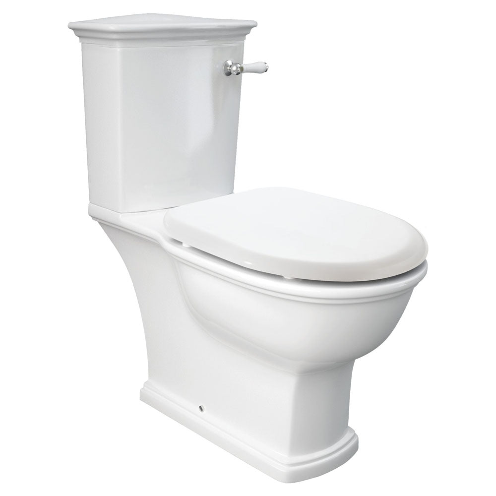 Fienza Washington Front Lever Close-Coupled Toilet Suite P-Trap, Gloss White