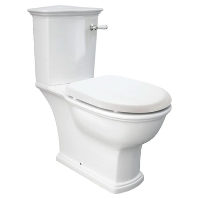 Fienza Washington Front Lever Close-Coupled Toilet Suite P-Trap, Gloss White