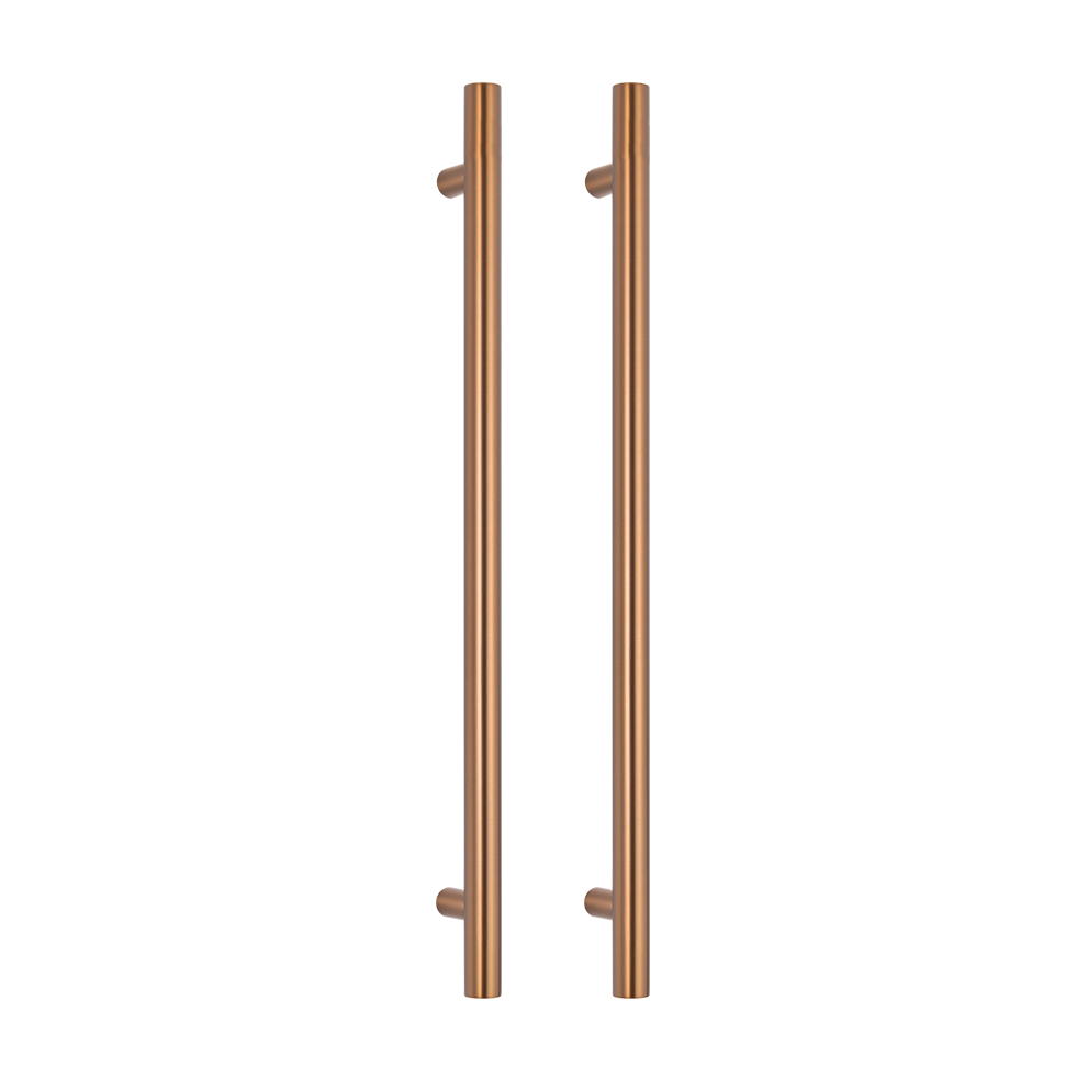 Radiant Heated Vertical towel rail 40 x 950mm Brushed Bronze, BB-VTR-950