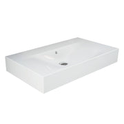 Fienza RAK DES Wall Hung Basin NTH 810 x 460mm with Overflow, Alpine Gloss White