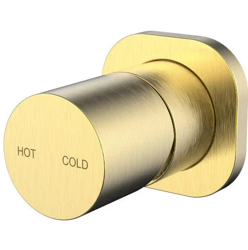 Millennium Finesa SQ Shower Mixer, Modern Brass