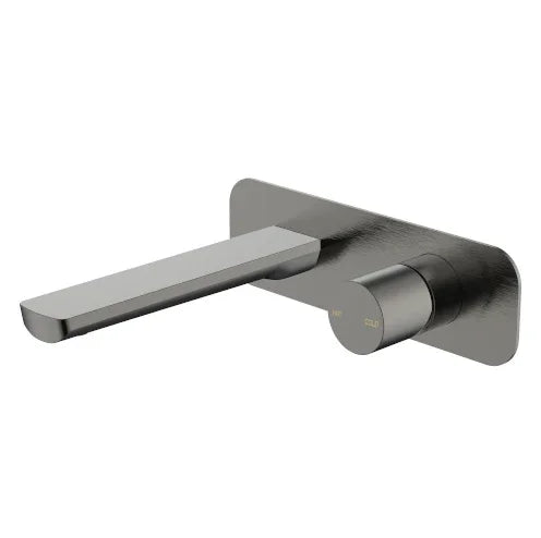 Millennium Finesa Wall Basin Mixer, Gun Metal