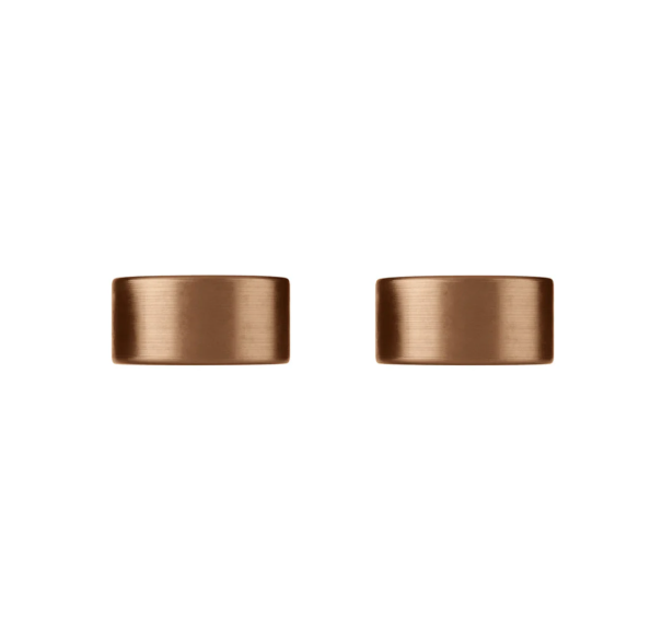 Meir Circular Wall Taps, Lustre Bronze