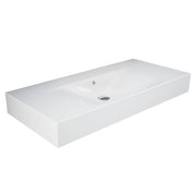 Fienza RAK DES Wall Hung Basin NTH 1010 x 460mm with Overflow, Alpine Gloss White