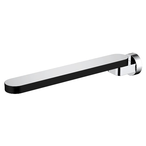 Millennium Kiato 295mm Swivel Bath Spout, Matte Black & Chrome