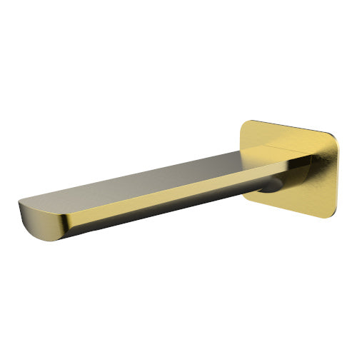 Millennium Akemi 180mm Bath Spout Square Plate, Modern Brass