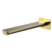Millennium Akemi 235mm Bath Spout Square Plate, Modern Brass