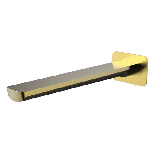Millennium Akemi 235mm Bath Spout Square Plate, Modern Brass