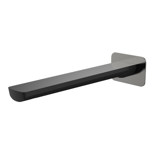 Millennium Akemi 235mm Bath Spout Square Plate, Gun Metal