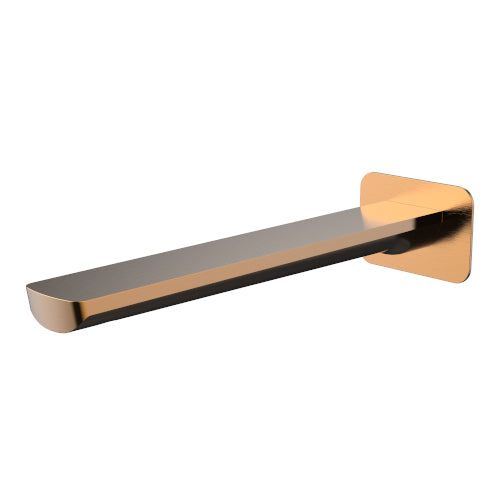 Millennium Akemi 235mm Bath Spout Square Plate, Rosa