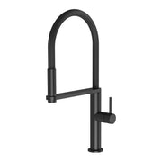 Phoenix Blix Flexible Hose Sink Mixer 220mm Round, Matte Black