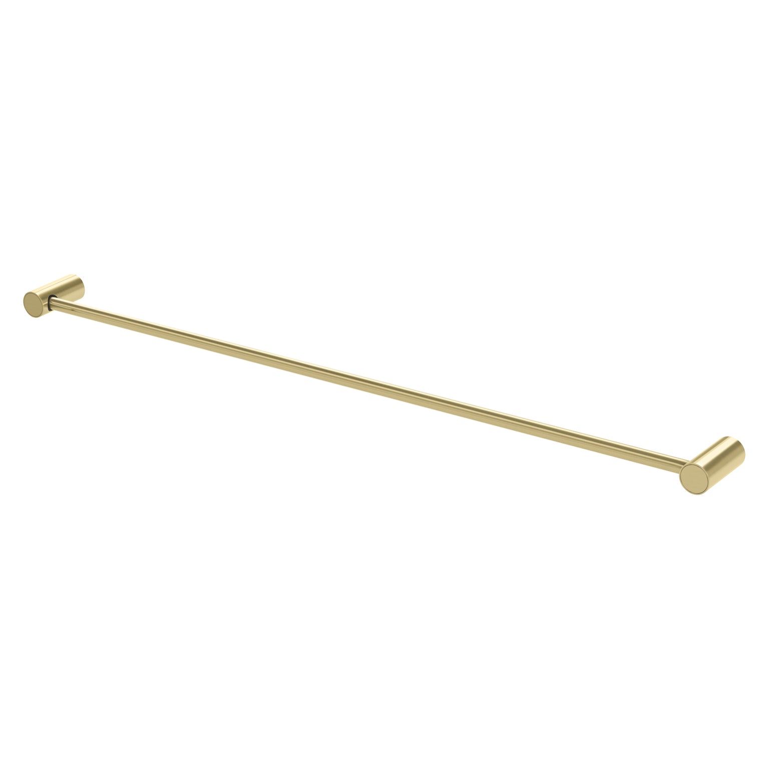 Phoenix Vivid Slimline Single Towel Rail 800mm, Brushed Gold