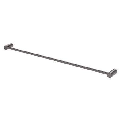 Phoenix Vivid Slimline Single Towel Rail 800mm, Brushed Carbon