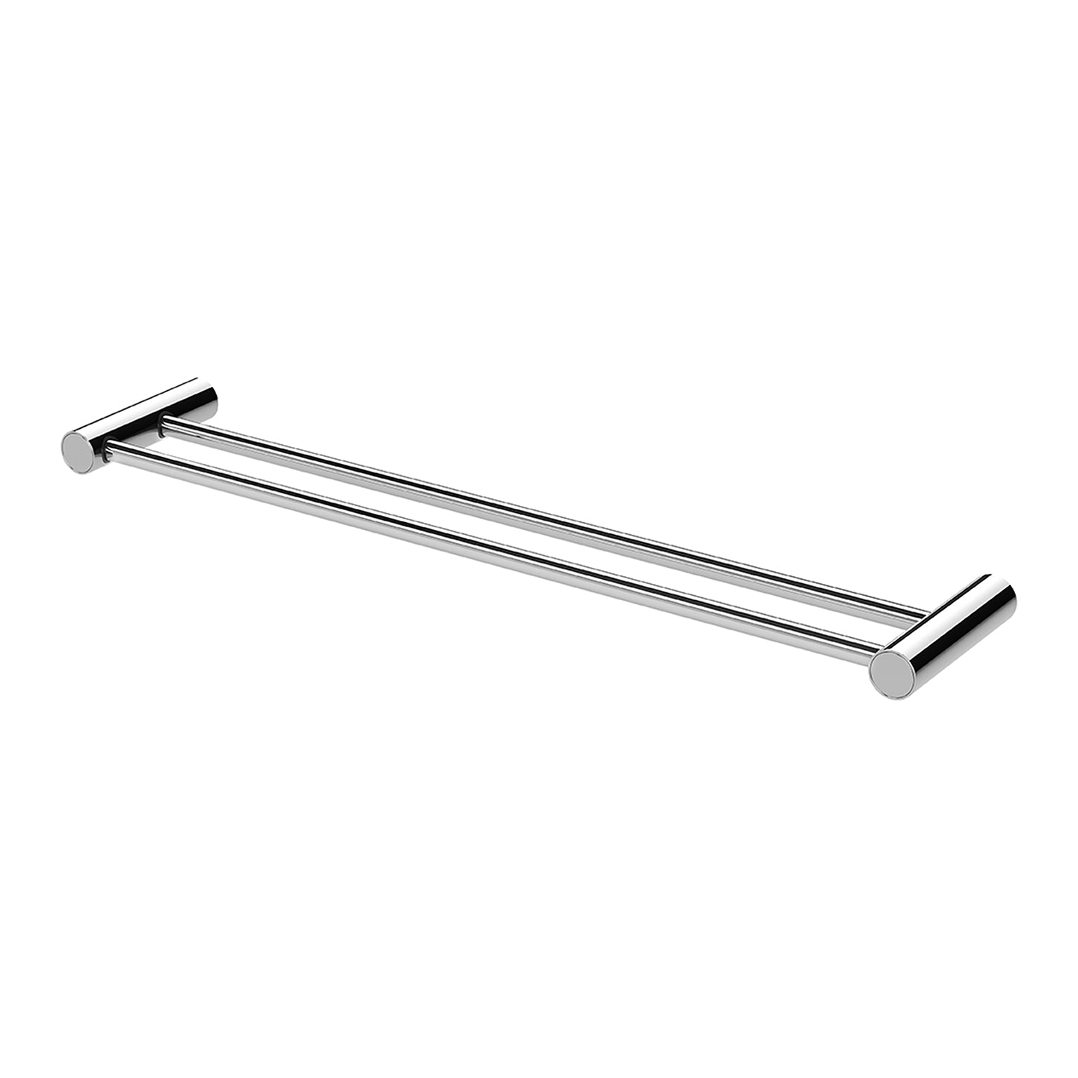 Phoenix Vivid Slimline Double Towel Rail 600mm, Chrome