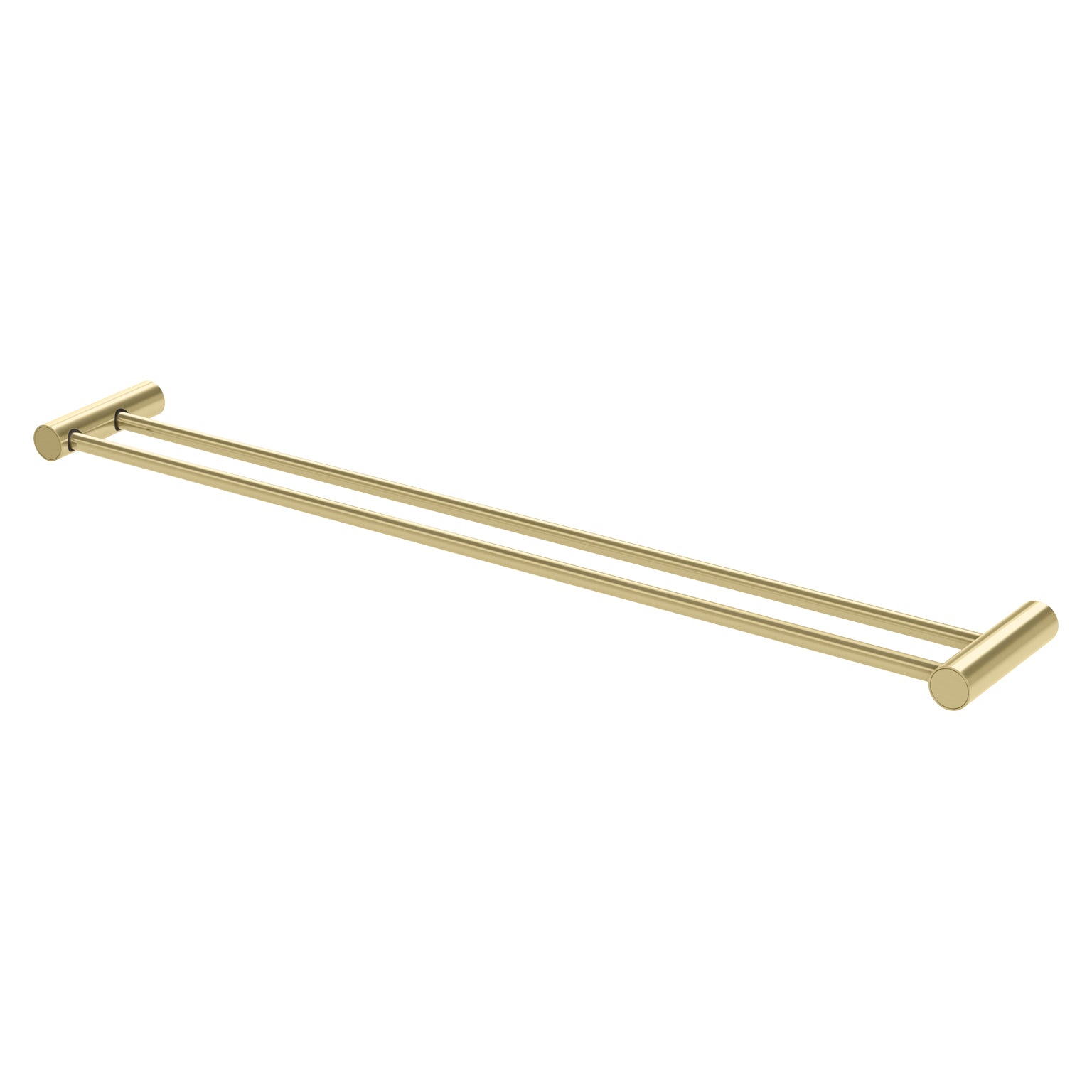 Phoenix Vivid Slimline Double Towel Rail 800mm, Brushed Gold