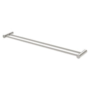 Phoenix Vivid Slimline Double Towel Rail 800mm, Brushed Nickel