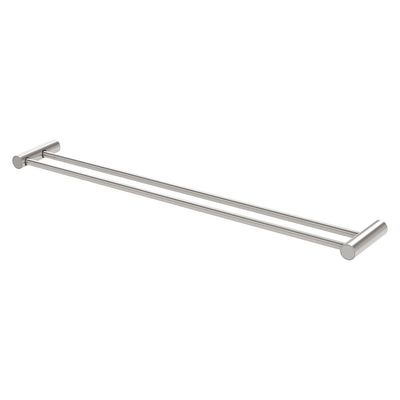 Phoenix Vivid Slimline Double Towel Rail 800mm, Brushed Nickel