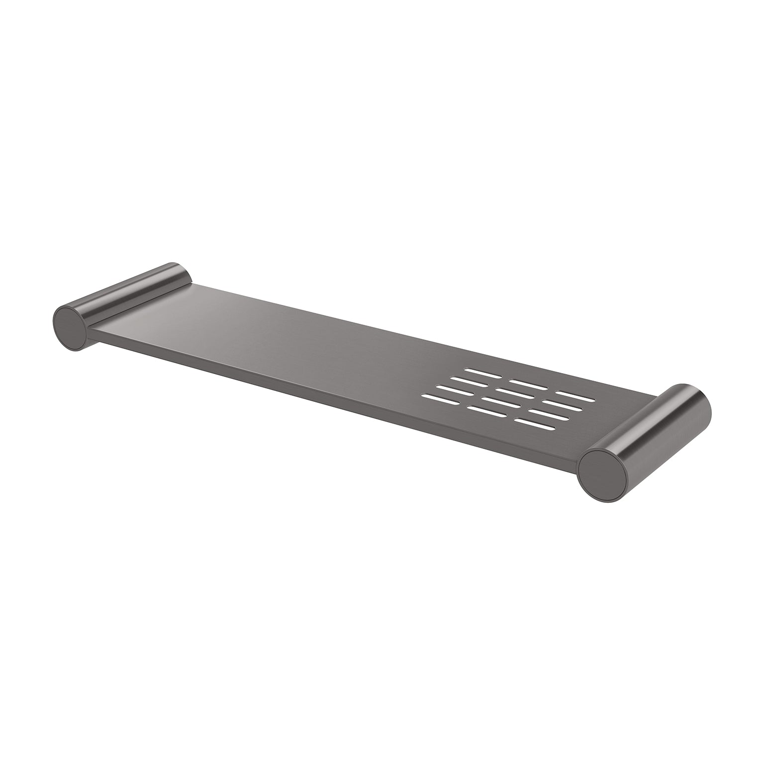 Phoenix Vivid Slimline Metal Shelf, Brushed Carbon