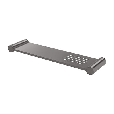 Phoenix Vivid Slimline Metal Shelf, Brushed Carbon
