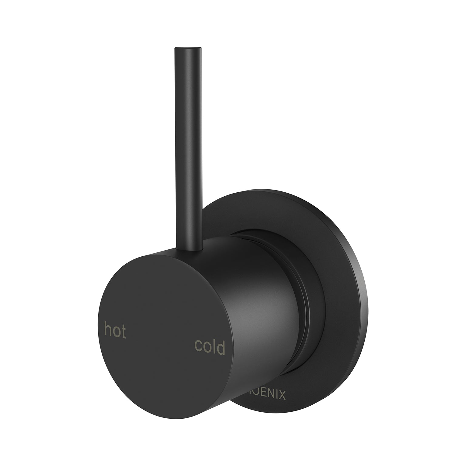 Phoenix Vivid Slimline Up Shower / Wall Mixer, Matte Black