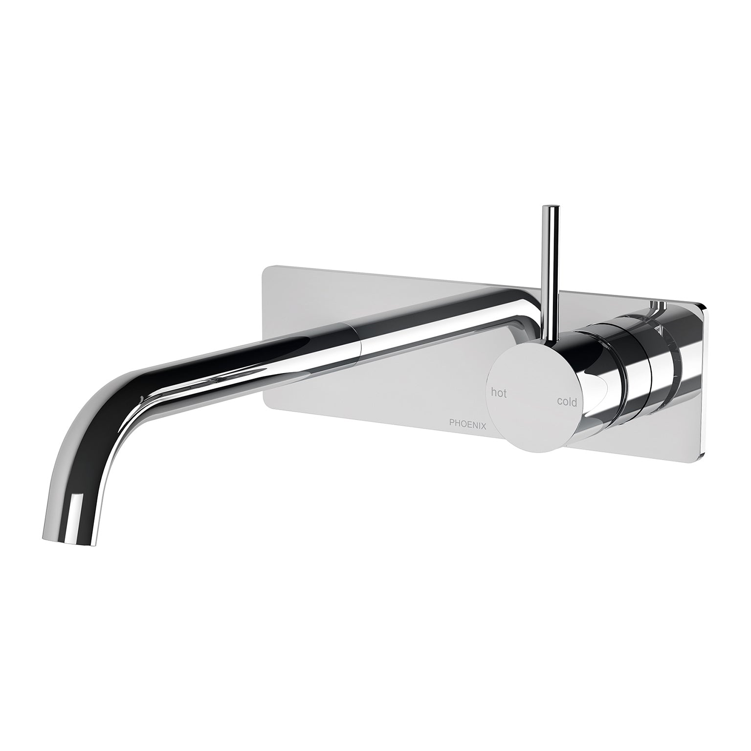 Phoenix Vivid Slimline Up Basin / Bath Wall Mixer Set, Chrome