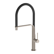 Phoenix Vido Flexible Hose Sink Mixer 200mm, Brushed Nickel