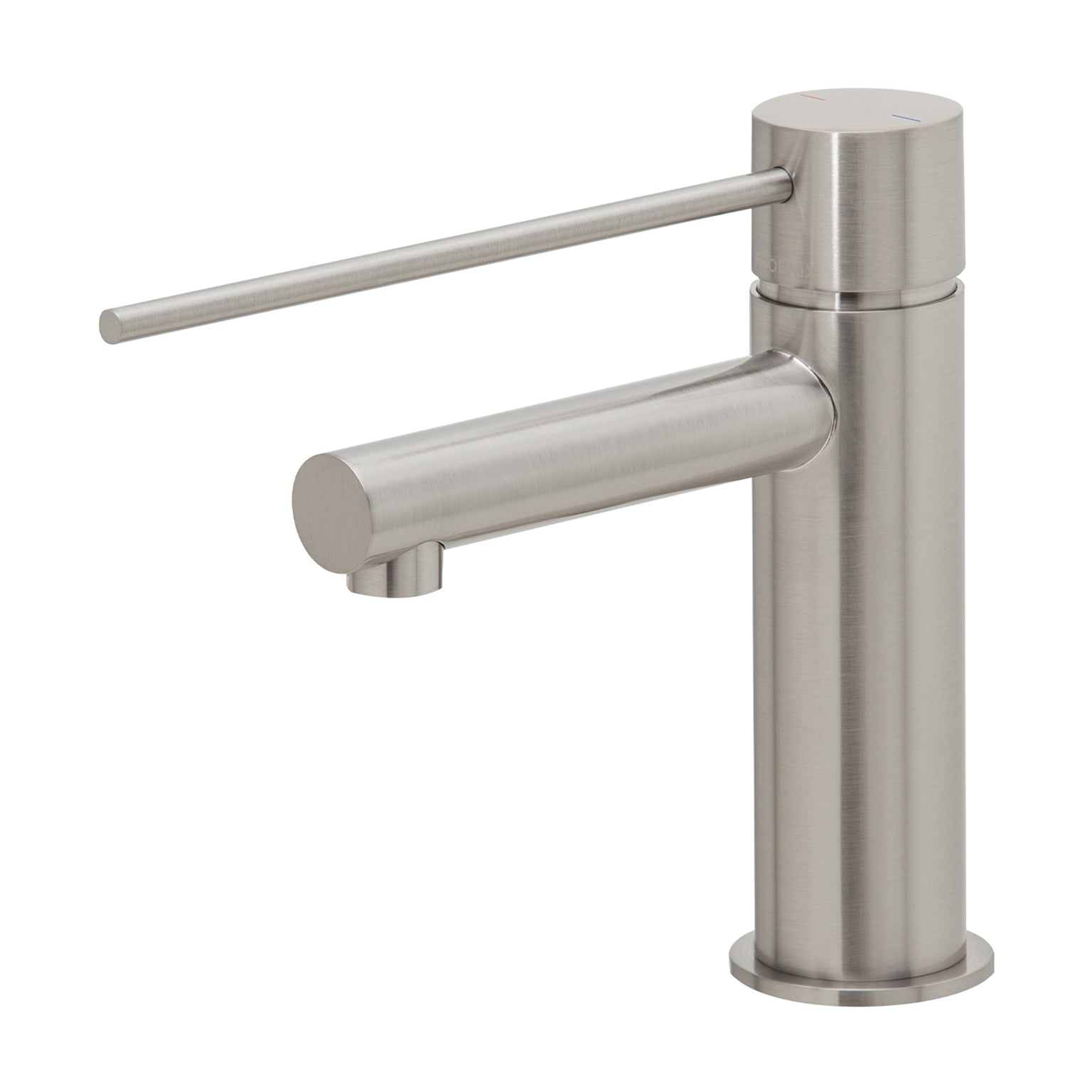 Phoenix Vivid Slimline Basin Mixer with Extended Lever, Brushed Nickel