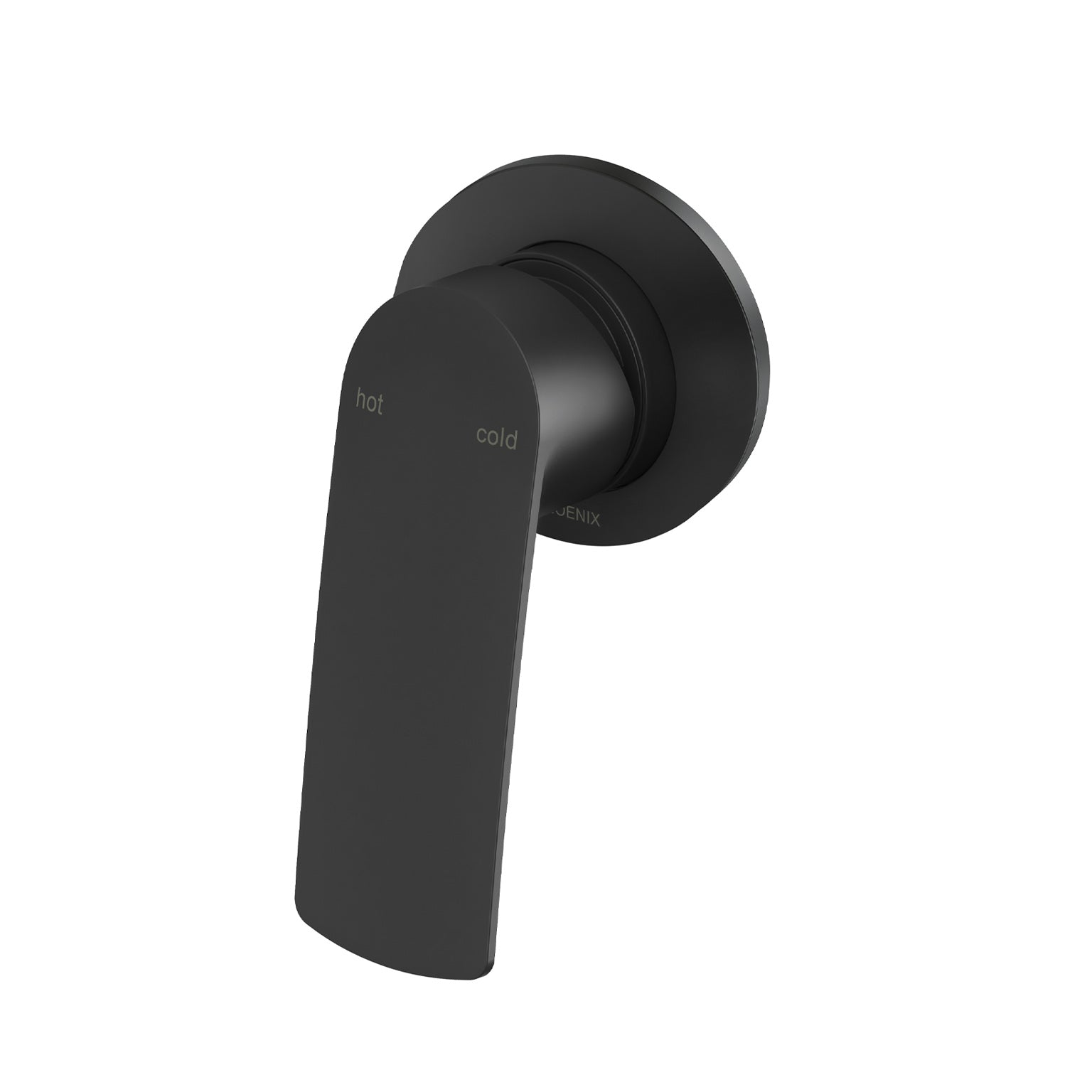 Phoenix Mekko SwitchMix Shower / Wall Mixer Round Backplate, Matte Black
