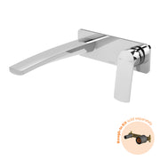 Phoenix Mekko SwitchMix Wall Basin / Bath Mixer Set 200mm (Fit-Off Kit Only) - Lead Free, Chrome