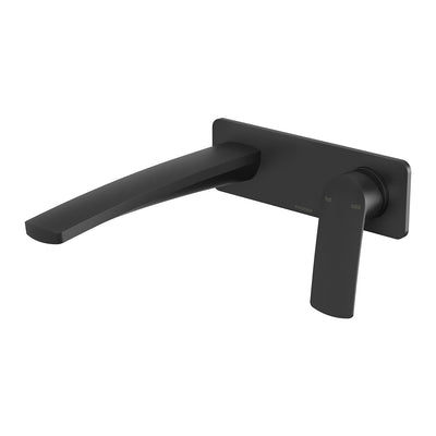 Phoenix Mekko SwitchMix Wall Basin / Bath Mixer Set 200mm Fit-Off Kit, Matte Black