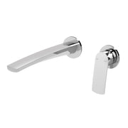 Phoenix Mekko SwitchMix Wall Basin / Bath Mixer Set Round Plates, Chrome