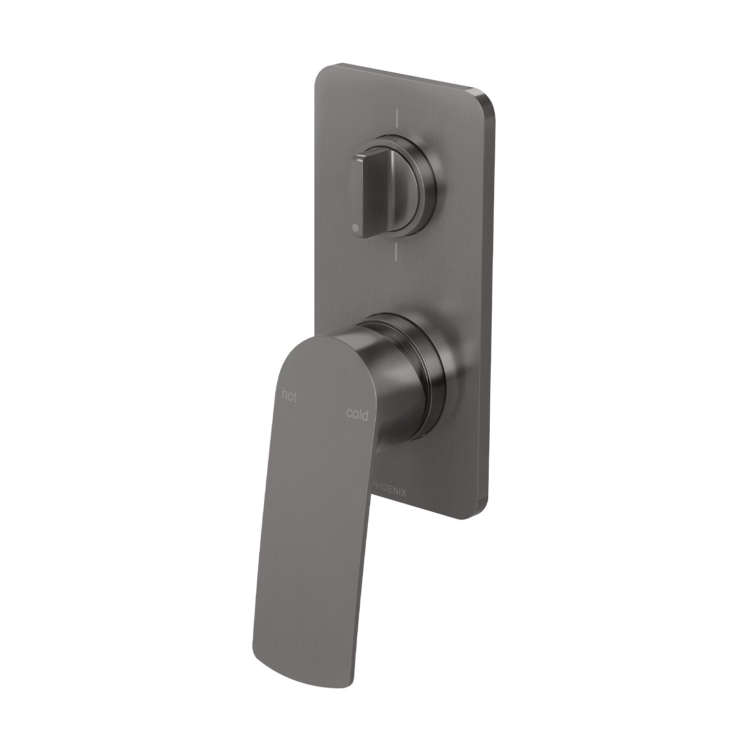 Phoenix Mekko SwitchMix Shower / Bath Diverter Mixer Fit-Off Kit, Brushed Carbon