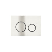 Meir Sigma 21 Dual Flush Plates for Geberit, Brushed Nickel