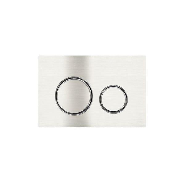Meir Sigma 21 Dual Flush Plates for Geberit, Brushed Nickel