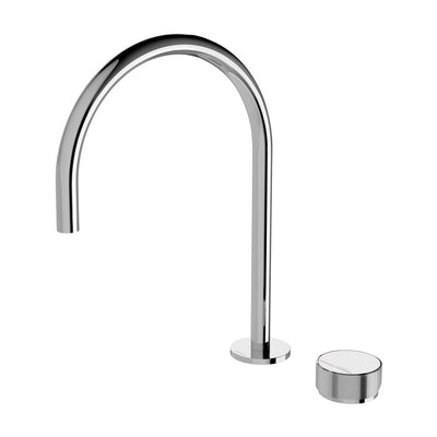 Phoenix Axia Hob Sink Mixer Set 220mm Gooseneck - Lead Free, Chrome