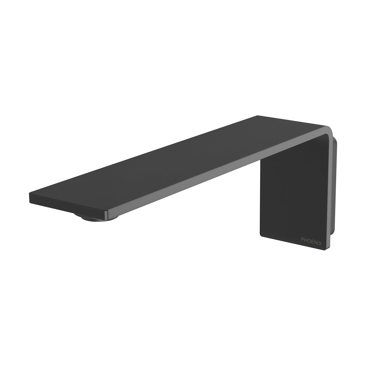 Phoenix Axia Wall Basin / Bath Outlet 200mm, Matte Black