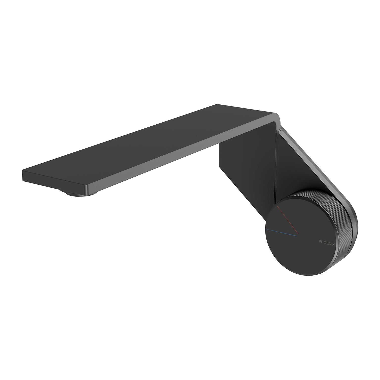 Phoenix Axia Wall Basin / Bath Mixer Set 200mm, Matte Black