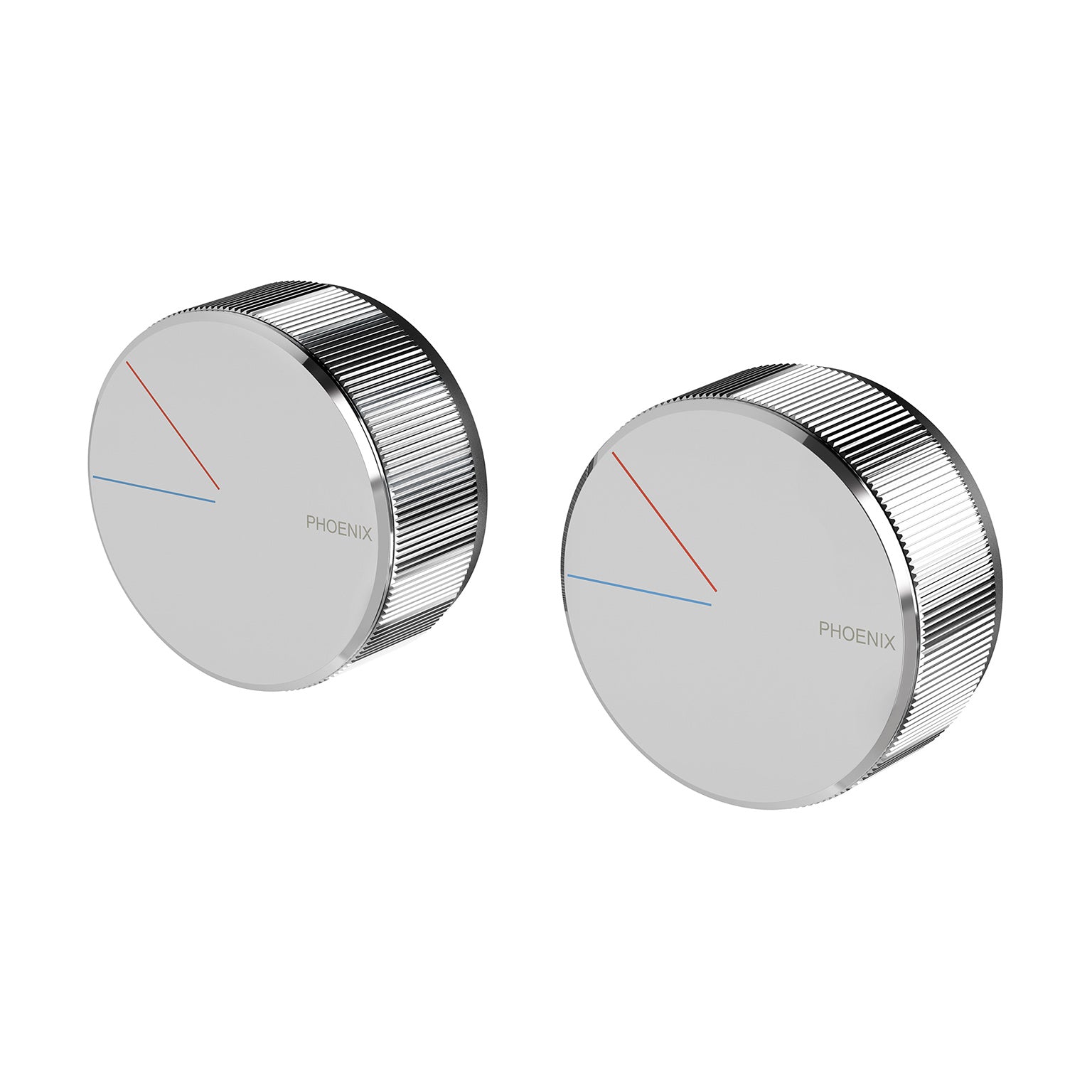 Phoenix Axia Twin Shower Mixer / Wall Mixer, Chrome