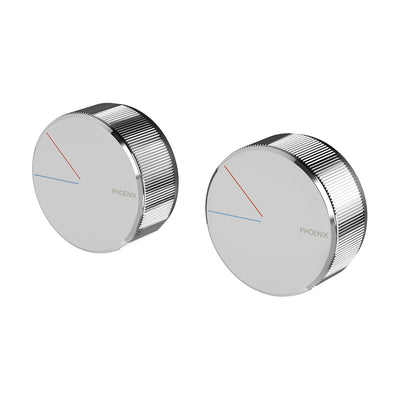 Phoenix Axia Twin Shower / Wall Mixer, Chrome