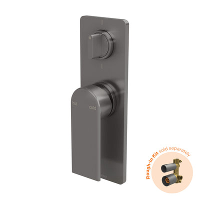 Phoenix Teel SwitchMix Shower / Bath Diverter Mixer Fit-Off Kit, Brushed Carbon