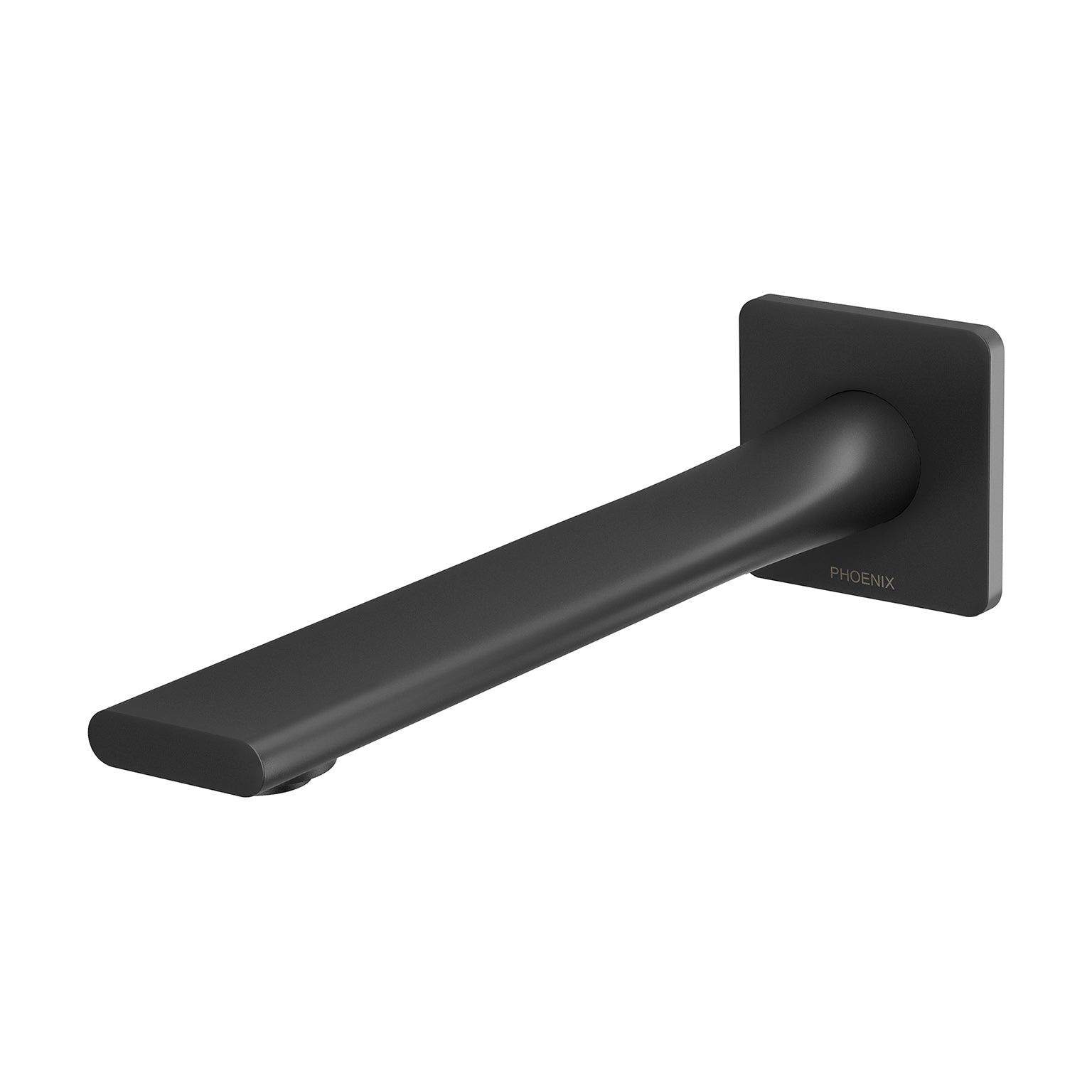 Phoenix Teel Wall Basin Outlet 200mm, Matte Black