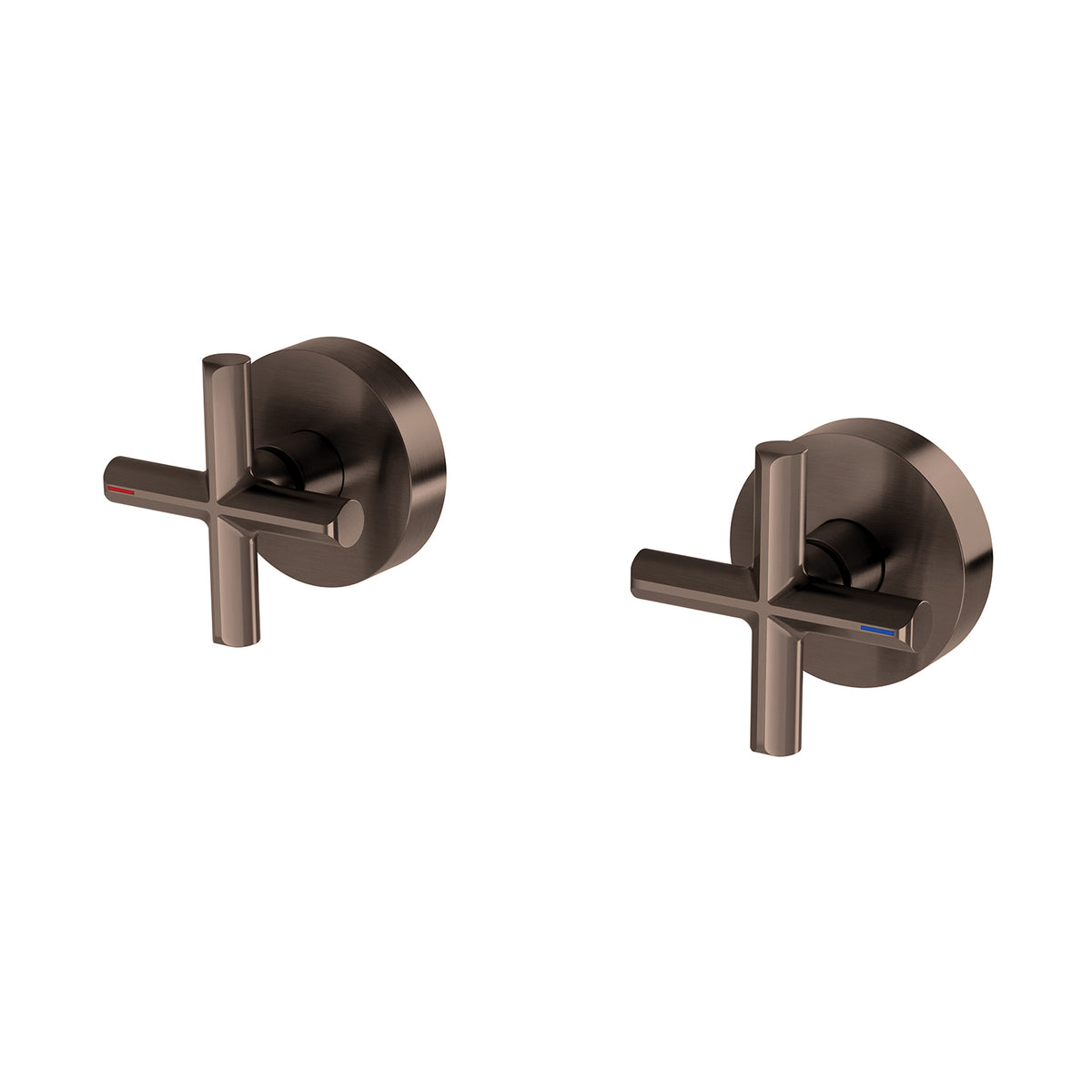 Phoenix Vivid Slimline Plus Wall Top Assemblies - Lead Free, Brushed Bronze