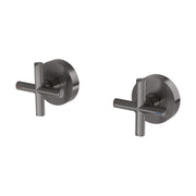 Phoenix Vivid Slimline Plus Wall Top Assemblies, Brushed Carbon