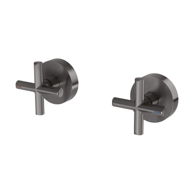 Phoenix Vivid Slimline Plus Wall Top Assemblies - Lead Free, Brushed Carbon