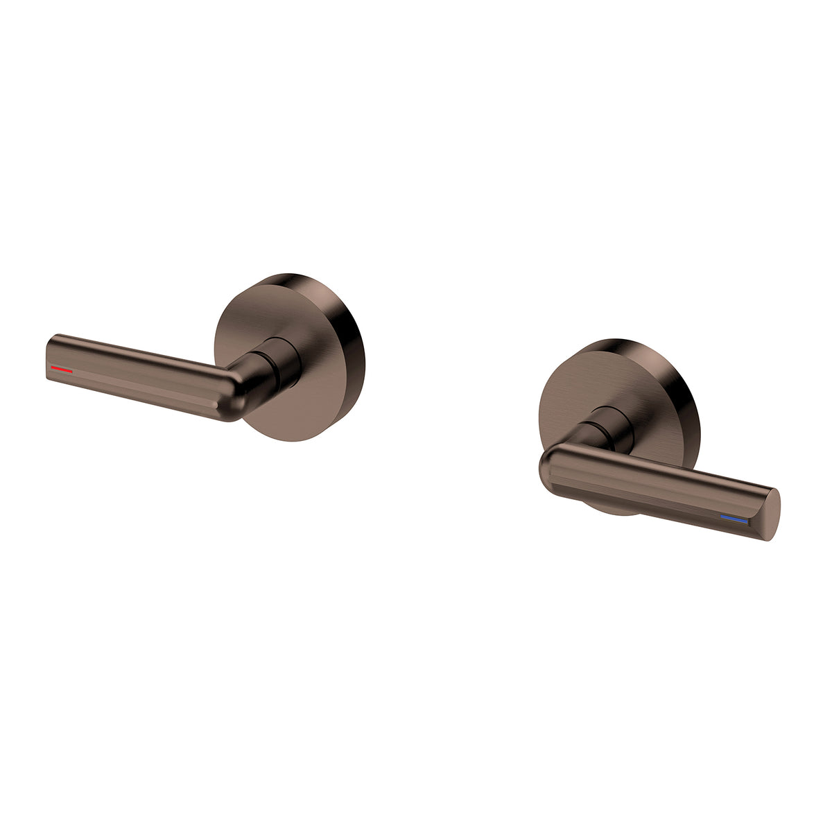 Phoenix Vivid Slimline Plus Lever Wall Top Assemblies - Lead Free, Brushed Bronze