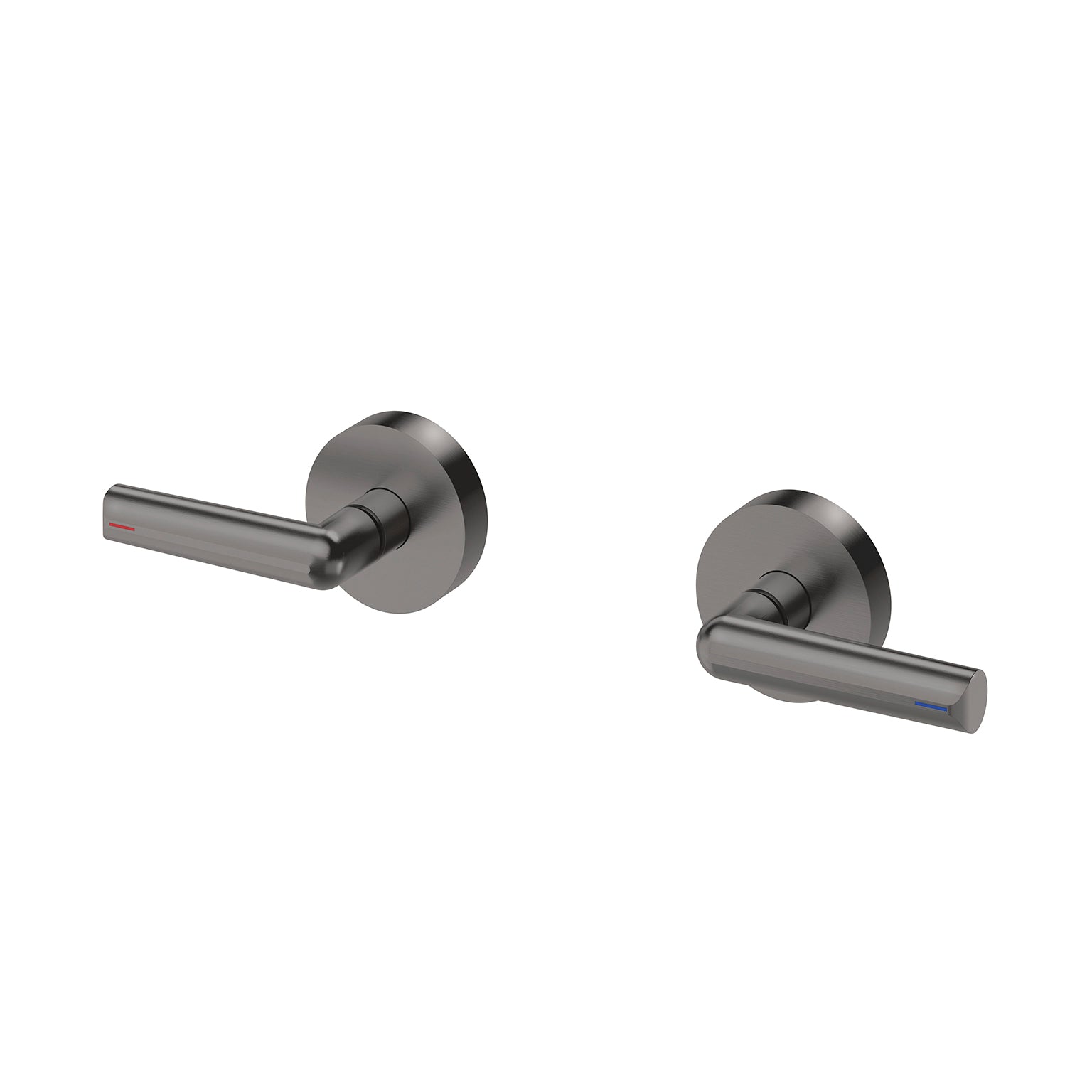 Phoenix Vivid Slimline Plus Lever Wall Top Assemblies, Brushed Carbon