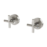 Phoenix Vivid Slimline Plus Wall Top Assemblies 15mm Extended Spindles, Brushed Nickel