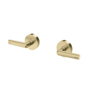 Phoenix Vivid Slimline Plus Lever Wall Top Assemblies 15mm Extended Spindles, Brushed Gold