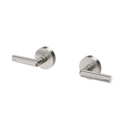 Phoenix Vivid Slimline Plus Lever Wall Top Assemblies 15mm Extended Spindles, Brushed Nickel