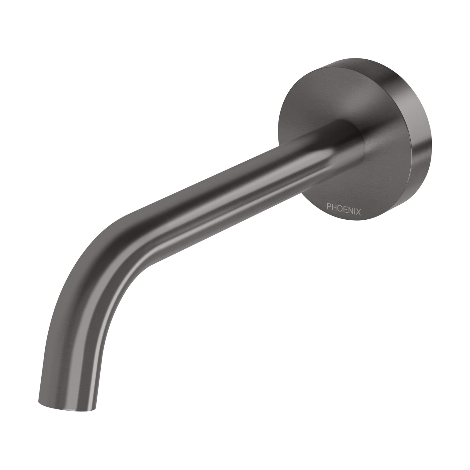Phoenix Vivid Slimline Plus Wall Basin / Bath Outlet 180mm, Brushed Carbon